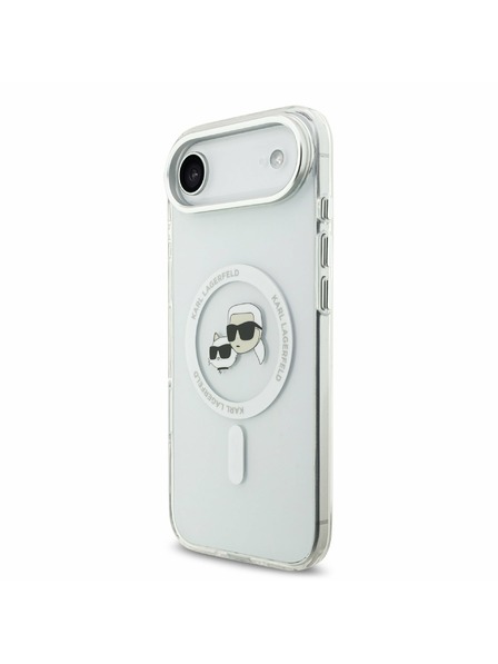 Karl Lagerfeld Karl Lagerfeld IML K&CH Heads Metal Frame MagSafe Carcasă Spate pentru iPhone Air Transparent