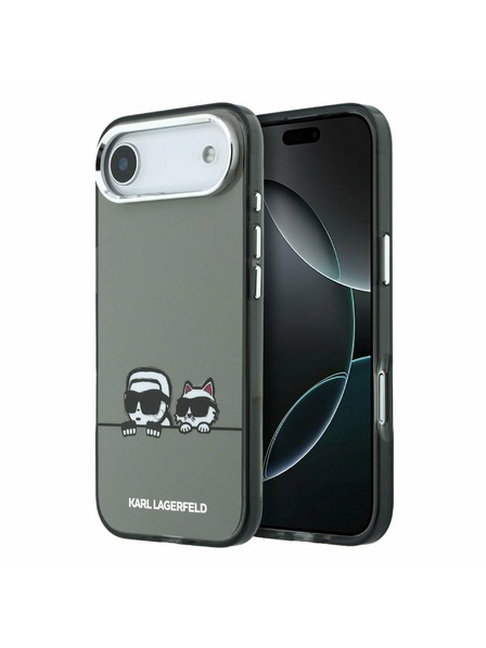 Karl Lagerfeld Karl Lagerfeld IML K&CH Heads Logo MagSafe Carcasă Spate pentru iPhone Air Black