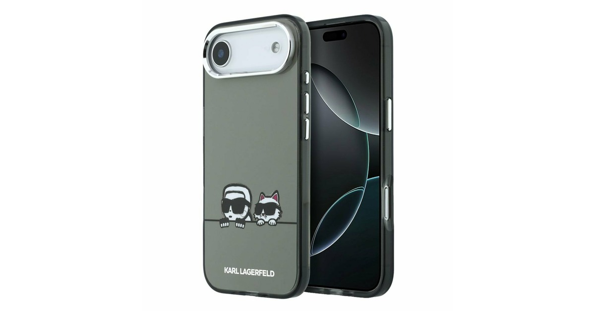 Karl Lagerfeld IML K&CH Heads Logo MagSafe Carcasă Spate pentru iPhone Air Black