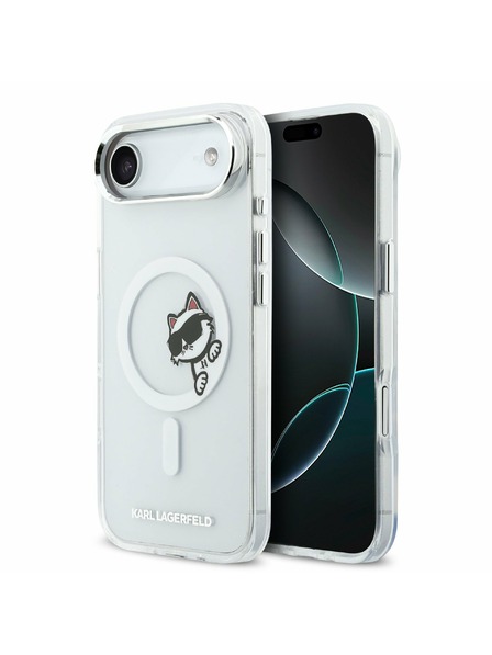 Karl Lagerfeld Karl Lagerfeld IML Choupette Peekaboo MagSafe Carcasă Spate pentru iPhone Air Transparent