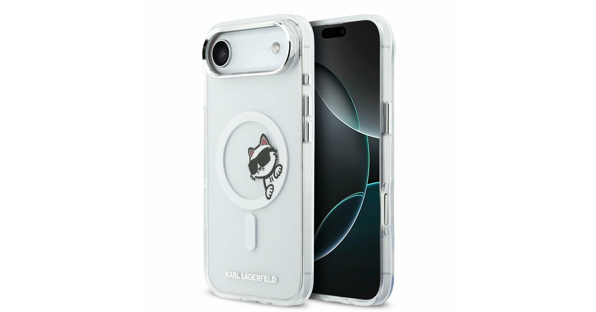 Karl Lagerfeld IML Choupette Peekaboo MagSafe Carcasă Spate pentru iPhone Air Transparent