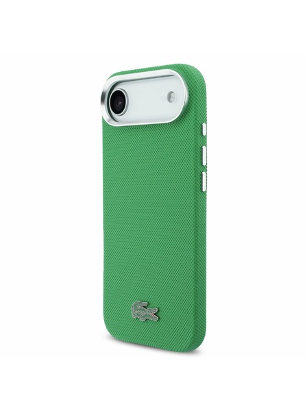 Lacoste Lacoste Iconic Petit Pique Metal Logo MagSafe Carcasă Spate pentru iPhone Air Green