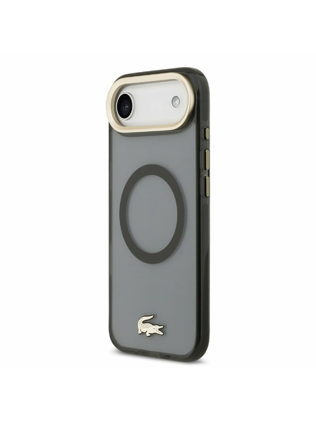 Lacoste Lacoste PC/TPU Frosted Finish Gold Logo MagSafe Carcasă Spate pentru iPhone Air Black