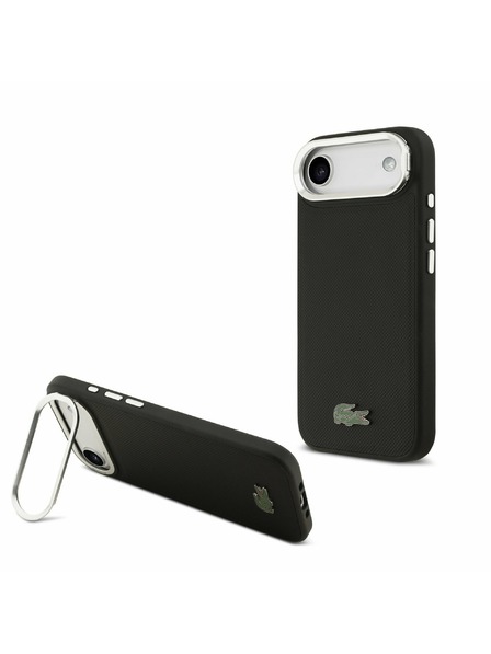 Lacoste Lacoste Iconic Petit Pique Camera Stand MagSafe Carcasă Spate pentru iPhone Air Black