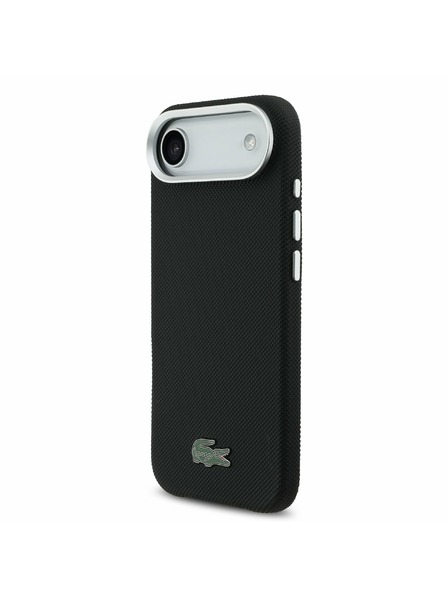 Lacoste Lacoste Iconic Petit Pique Metal Logo MagSafe Carcasă Spate pentru iPhone Air Black