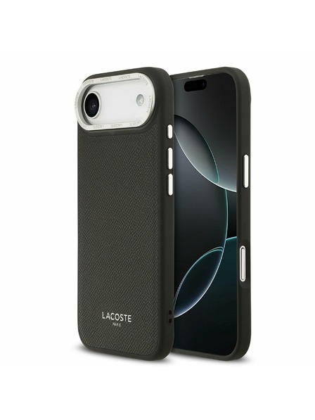 Lacoste Lacoste PU Leather Champs Elysees MagSafe Carcasă Spate pentru iPhone Air Black