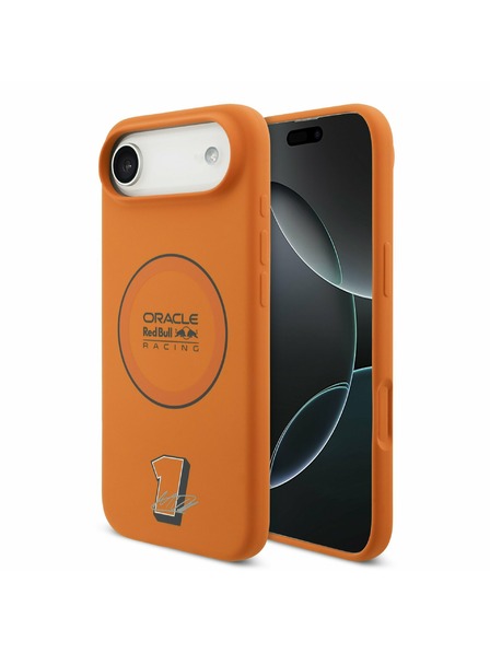 Red Bull Red Bull Silicone Blue Ring MagSafe Carcasă Spate pentru iPhone Air Orange