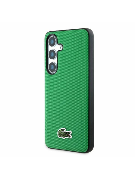 Lacoste Lacoste Iconic Petit Pique Woven Logo MagSafe Carcasă Spate pentru Samsung Galaxy S25 Green