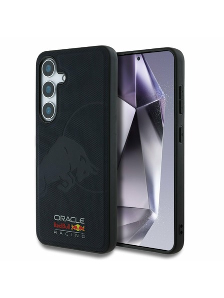 Red Bull Red Bull Piele Meshed Debossed Logo MagSafe Carcasă Spate pentru Samsung Galaxy S25 Navy