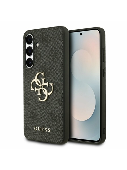 Guess Guess PU 4G Metal Logo Carcasă Spate pentru Samsung Galaxy S25 FE Grey