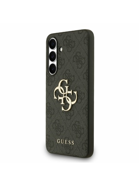 Guess Guess PU 4G Metal Logo Carcasă Spate pentru Samsung Galaxy S25 FE Grey