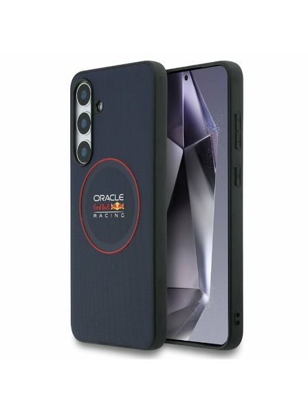 Red Bull Red Bull PU Piele Red Inel MagSafe Carcasă Spate pentru Samsung Galaxy S25 FE Navy