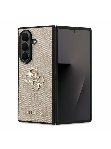 Guess Guess PU 4G Metal Logo Carcasă Spate pentru Samsung Galaxy Z Fold 7 Pink