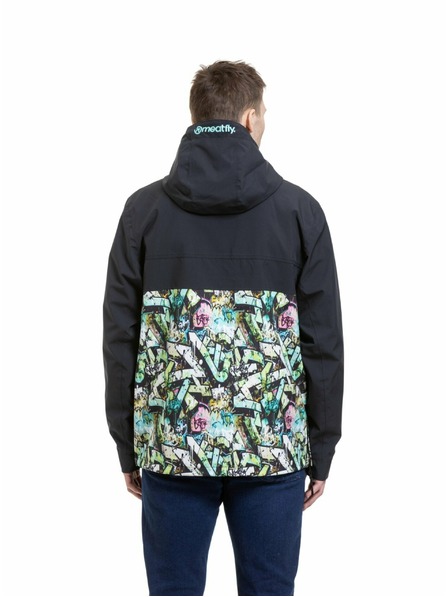 Meatfly Meatfly jachetă street pentru bărbați Garen Black / Graffiti