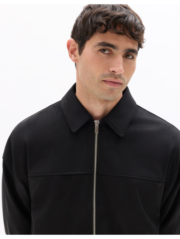 Celio Jachetă din suede artificial Nupinch