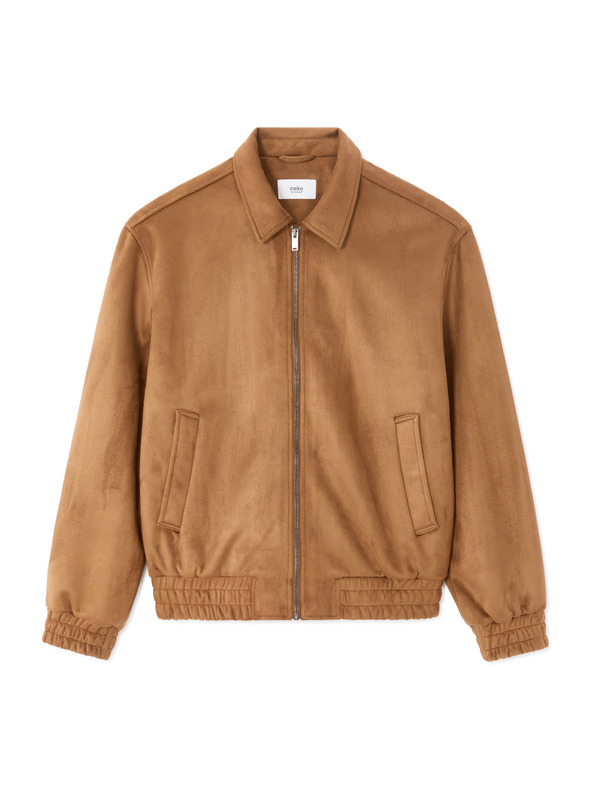Celio Jachetă din suede artificial Nupinch