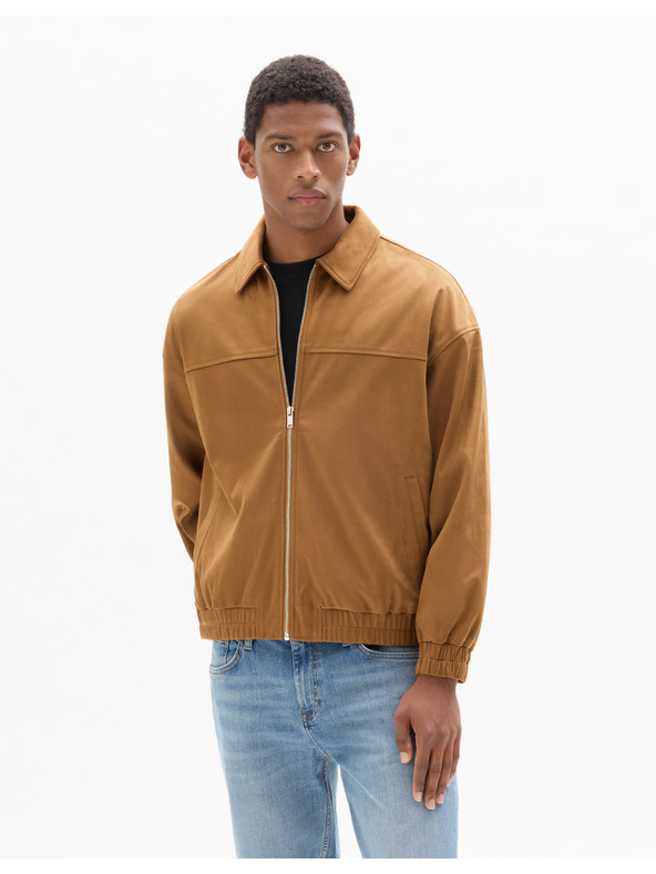 Celio Jachetă din suede artificial Nupinch