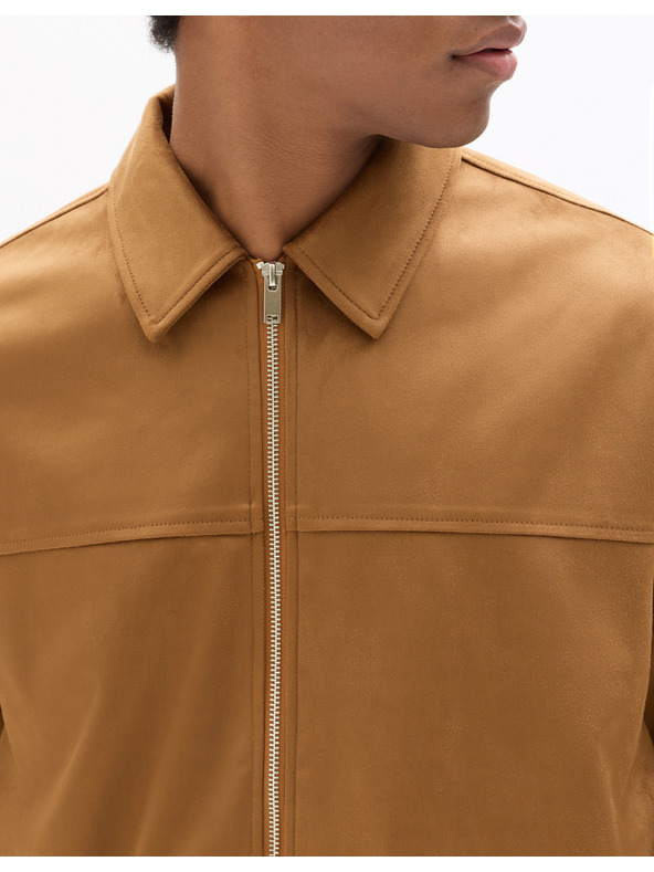 Celio Jachetă din suede artificial Nupinch