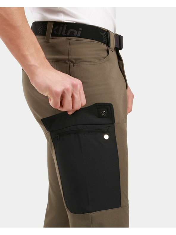 Kilpi Pantaloni outdoor pentru bărbați Kilpi LIGNE-M Khaki
