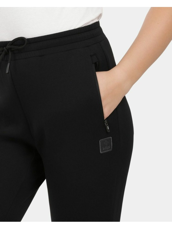 Kilpi Pantaloni de trening din bumbac pentru femei Kilpi MONTIELA-W Negru