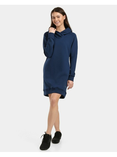 Kilpi Hanorac lung pentru femei cu glugă Kilpi HEYDEN-W Albastru închis