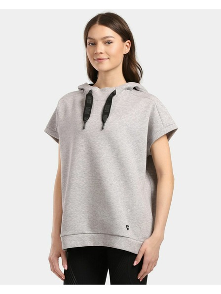 Kilpi Hanorac pentru femei cu glugă Kilpi DIAN-W Gri deschis