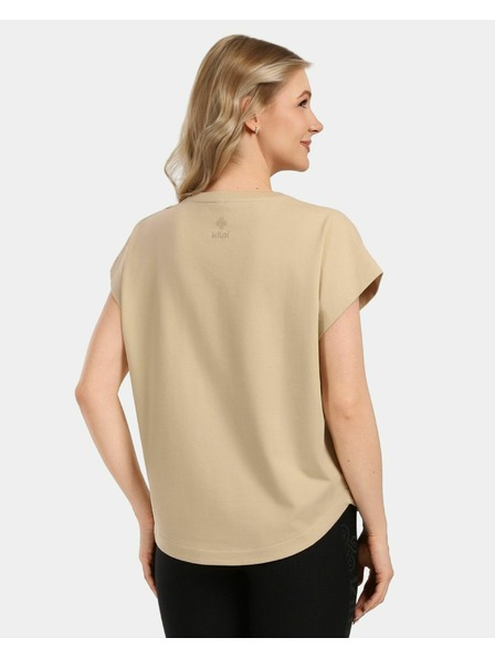 Kilpi Tricou din bumbac pentru femei Kilpi NELLIM-W Bej