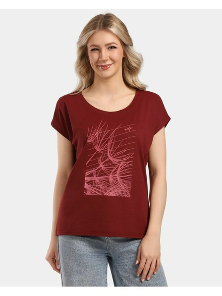 Kilpi Tricou funcțional pentru femei Kilpi ARONY-W Roșu închis