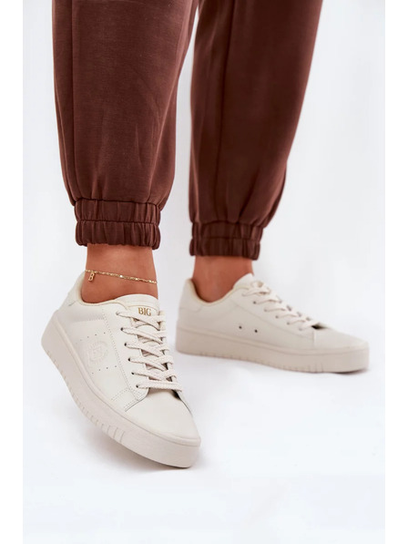 BIG STAR SHOES Adidași din piele ECO pentru femei Big Star – bej