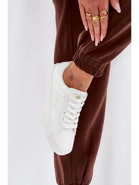 BIG STAR SHOES Adidași joși din piele ECO pentru femei Big Star – alb