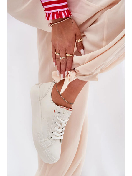 BIG STAR SHOES Adidași pentru femei pe platformă Big Star – bej deschis