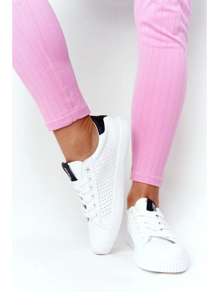 BIG STAR SHOES Adidași moderni pentru femei Big Star - alb/negru