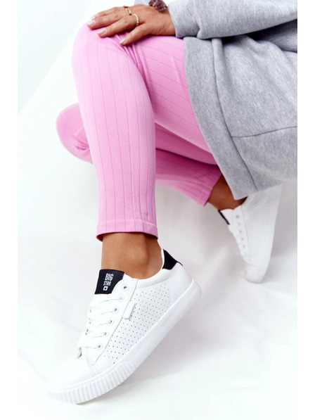BIG STAR SHOES Adidași moderni pentru femei Big Star - alb/negru