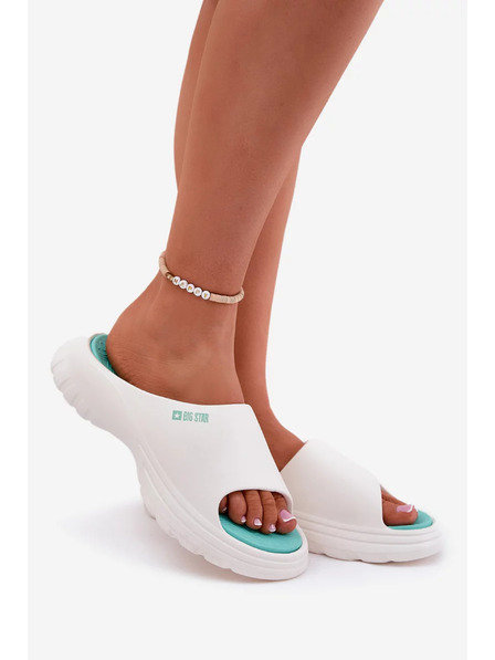 BIG STAR SHOES Papuci din spumă pentru femei Big Star – alb