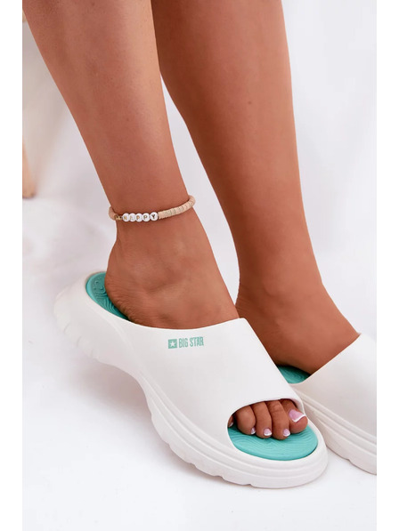 BIG STAR SHOES Papuci din spumă pentru femei Big Star – alb