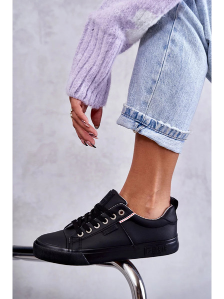 BIG STAR SHOES Adidași din piele pentru femei Big Star – negru