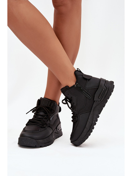 BIG STAR SHOES Pantofi sport pentru femei pe platformă Big Star – negru