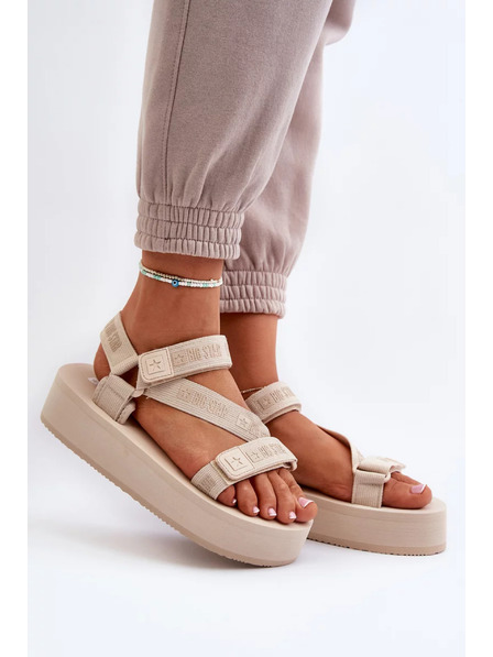 BIG STAR SHOES Sandale pe platformă pentru femei Big Star - bej