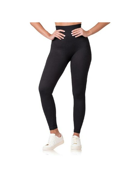 Bellinda RELAX & GO RIB OPTIC LEGGINGS - Leggings de modă pentru femei - negru