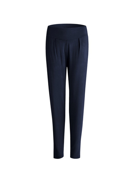 Nur Die NUR DIE BAMBUS RELAX PANTS - Pantaloni bambuc pentru femei - albastru