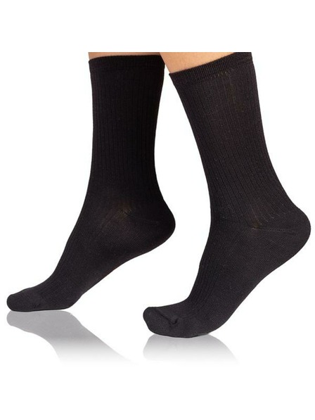 Bellinda FANCY RIB MODAL SOCKS - Șosete damă din modal - negru