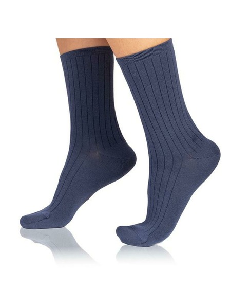 Bellinda FANCY RIB MODAL SOCKS - Șosete damă din modal - albastru