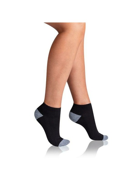 Bellinda SPORT WOMEN IN-SHOE 3x - Șosete sport tobogane pentru femei 3 perechi - negru