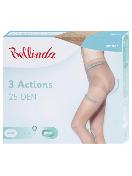 Bellinda 3ACTIONS 25 DEN - Ciorapi modelatori - amber