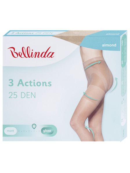 Bellinda 3ACTIONS 25 DEN - Ciorapi modelatori - almond