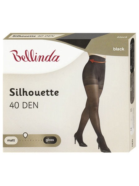 Bellinda SILHOUETTE 40 DEN - Ciorapi modelatori fără întărire în zona șoldurilor - negru