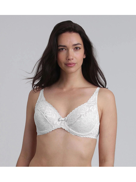 Playtex PLAYTEX RCS FLOWER ELEGANCE UNDERWIRE BRA - Sutien pentru femei cu dantela și armătură - alb