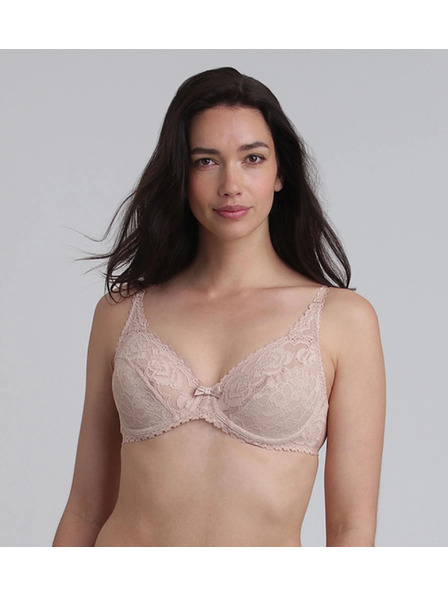 Playtex PLAYTEX RCS FLOWER ELEGANCE UNDERWIRE BRA - Sutien pentru femei cu dantela și armătură - culoarea pielii