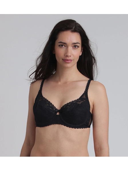 Playtex PLAYTEX RCS UNDERWIRE BALCONETTE BRA - Sutien din dantela cu armatura pentru femei - negru
