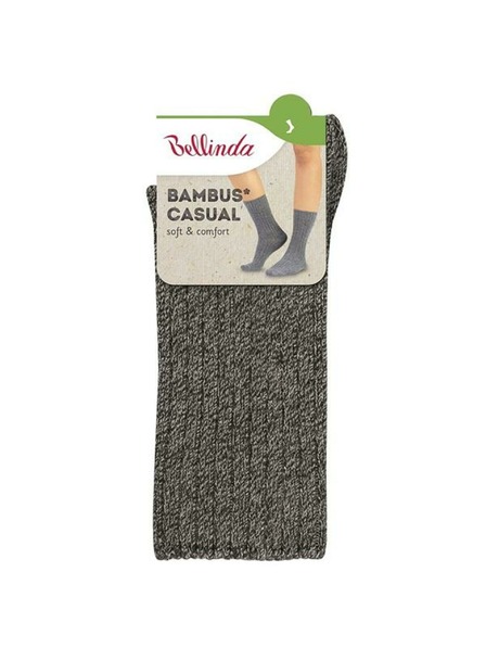 Bellinda BAMBUS CASUAL SOCKS - Șosete de bambus de iarnă - gri melange